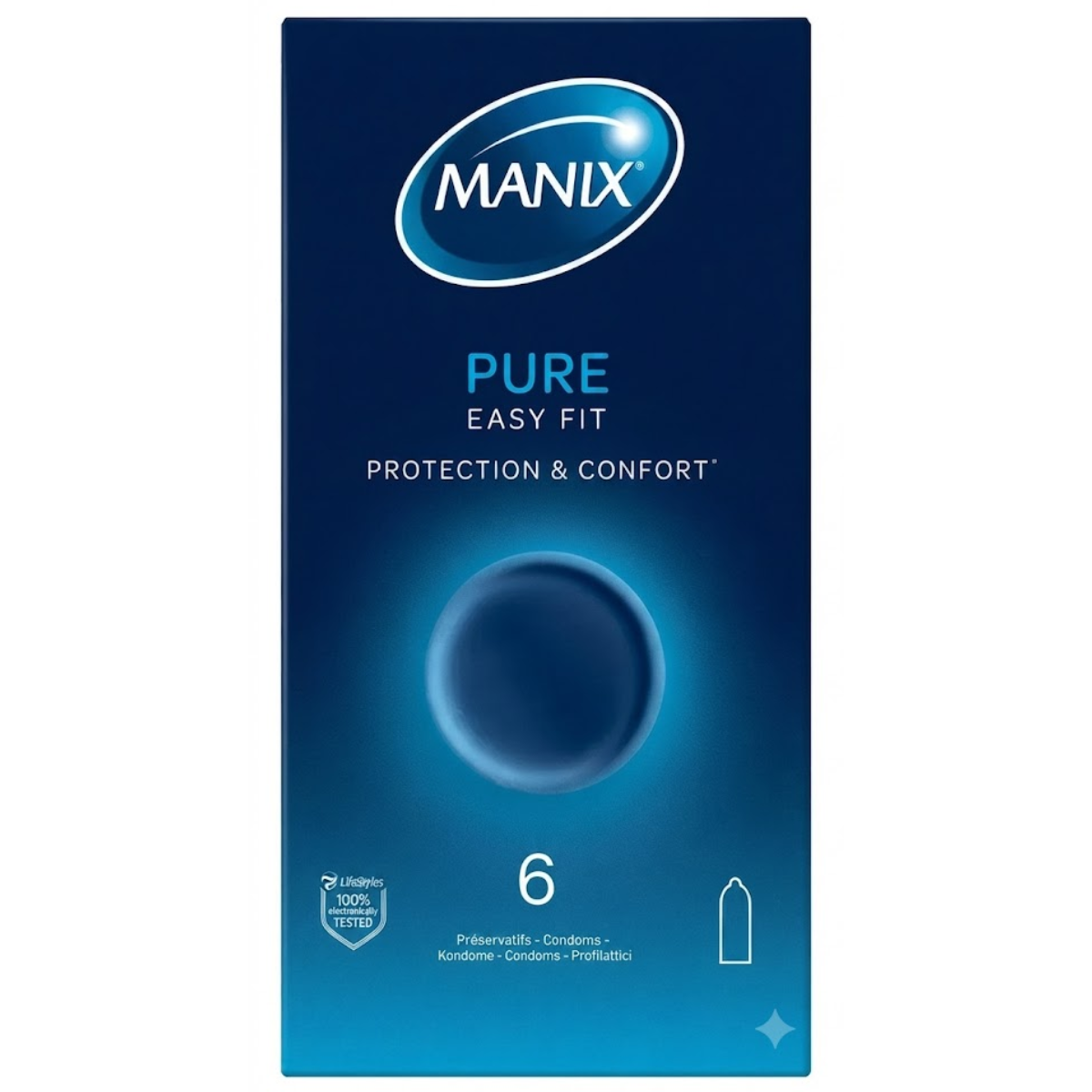 Manix Pure Easy Fit - 6 Préservatifs