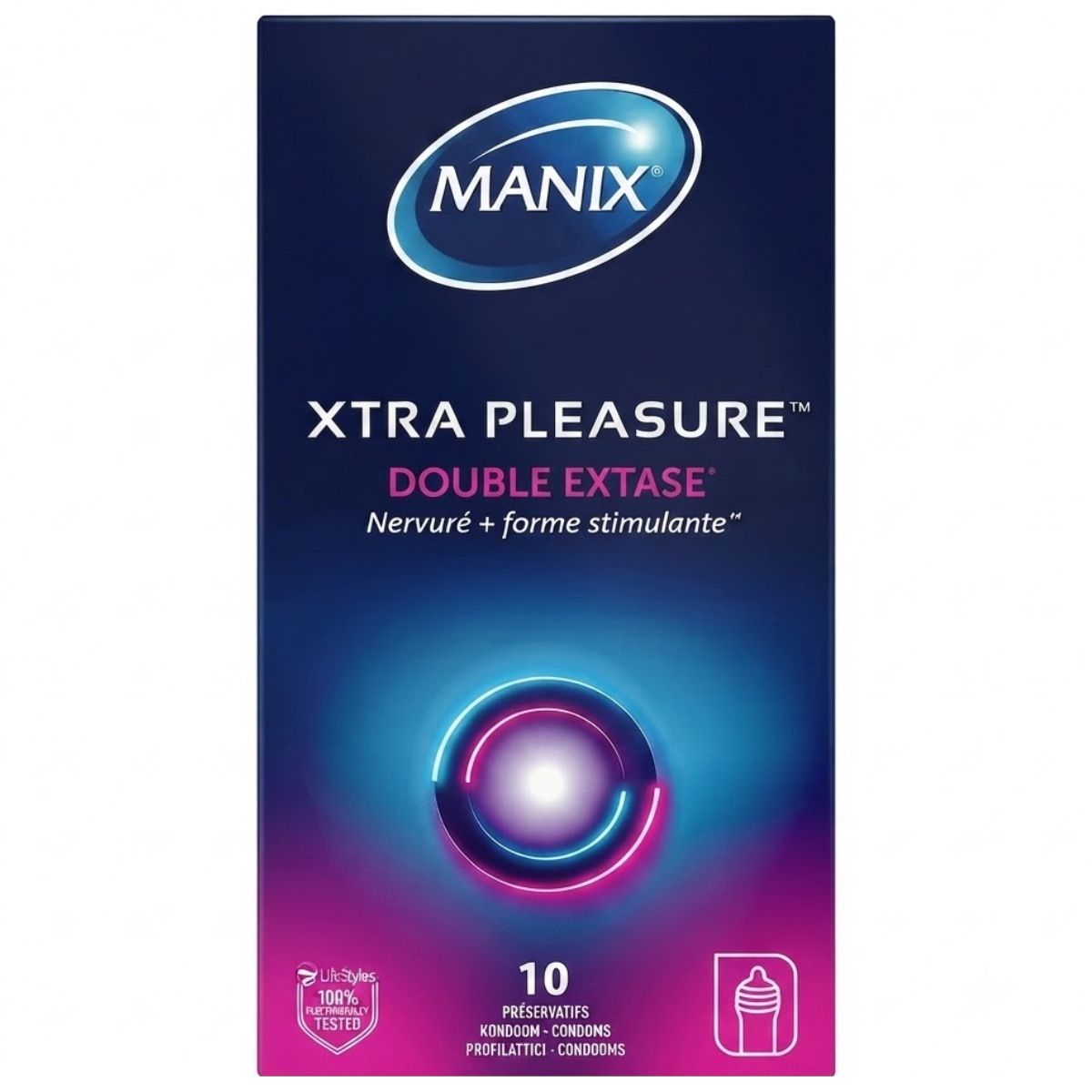 Manix Xtra Pleasure Double Extase - 10 Préservatifs