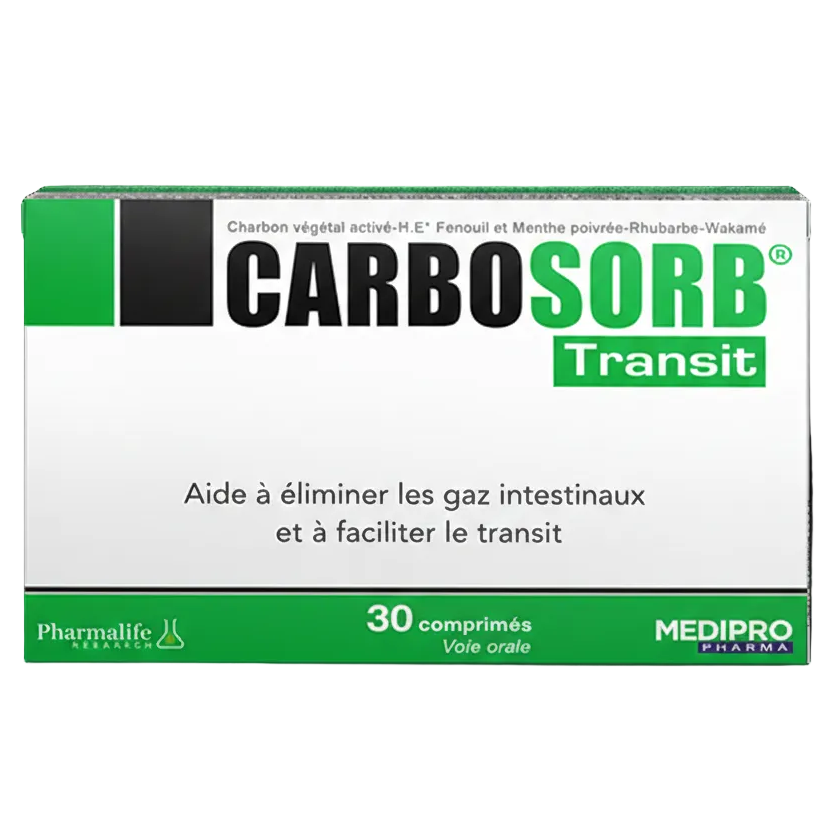 Carbosorb Transit  30 Comprimés