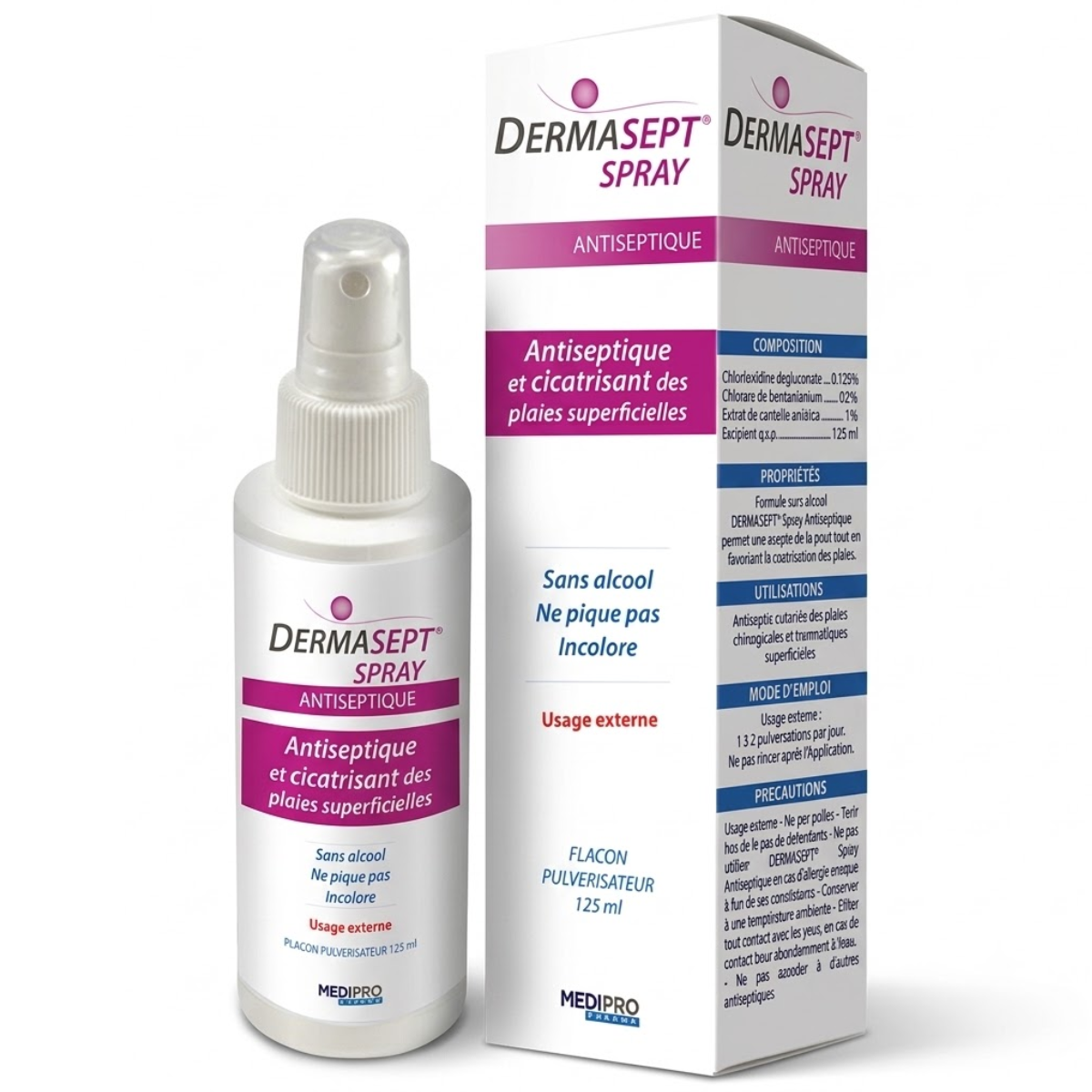 Dermasept Spray Antiseptique - 125 mL