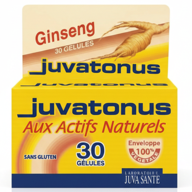 Juvatonus Ginseng aux actifs naturels - 30 Gélules