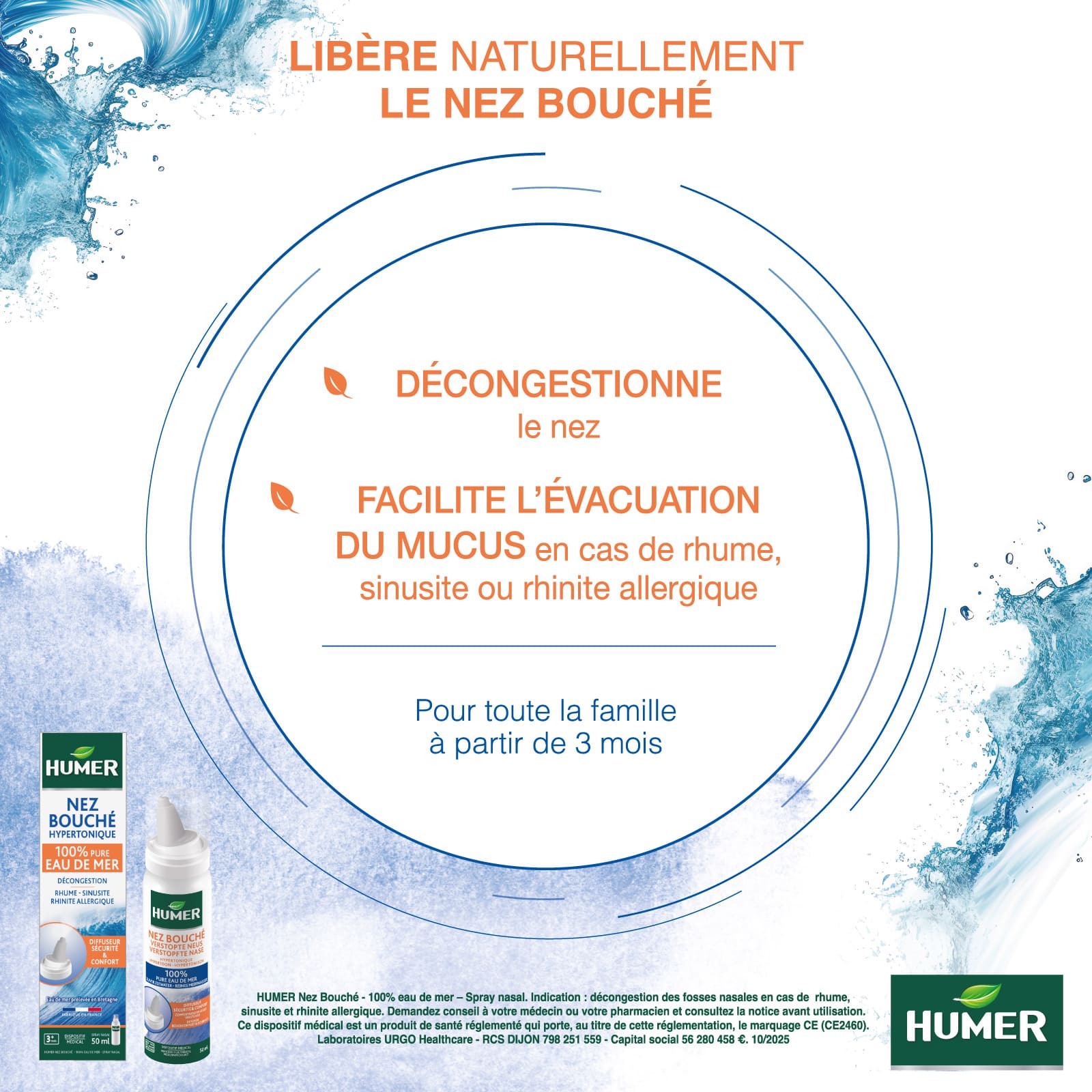 Humer Nez Bouché - Solution Hypertonique