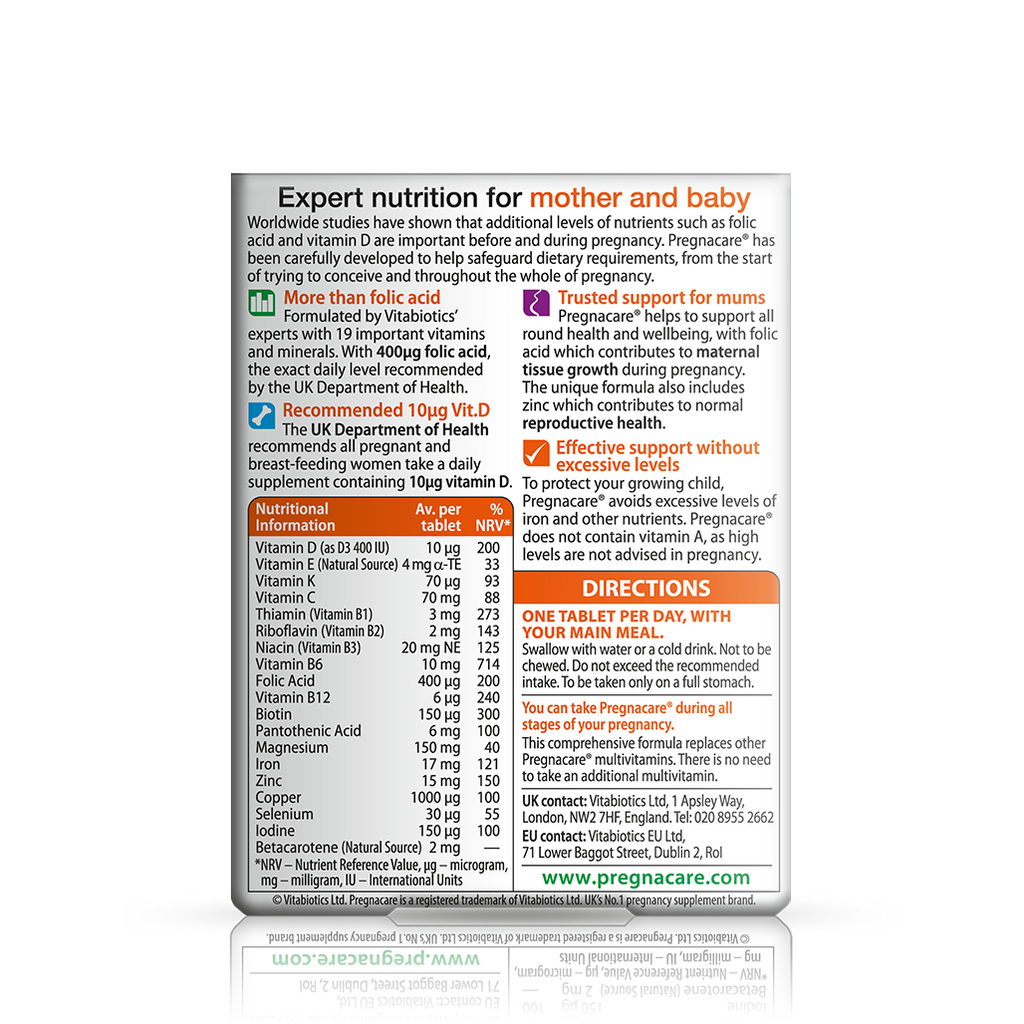 Pregnacare Original Grossesse - 30 Gélules