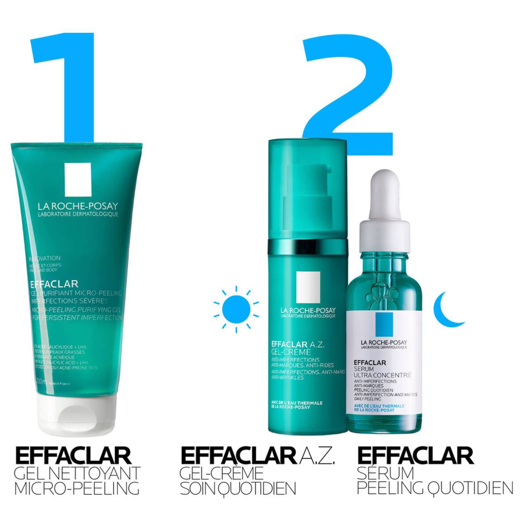 La Roche-Posay Effaclar Gel Purifiant Micro-Peeling Imperfections Sévères