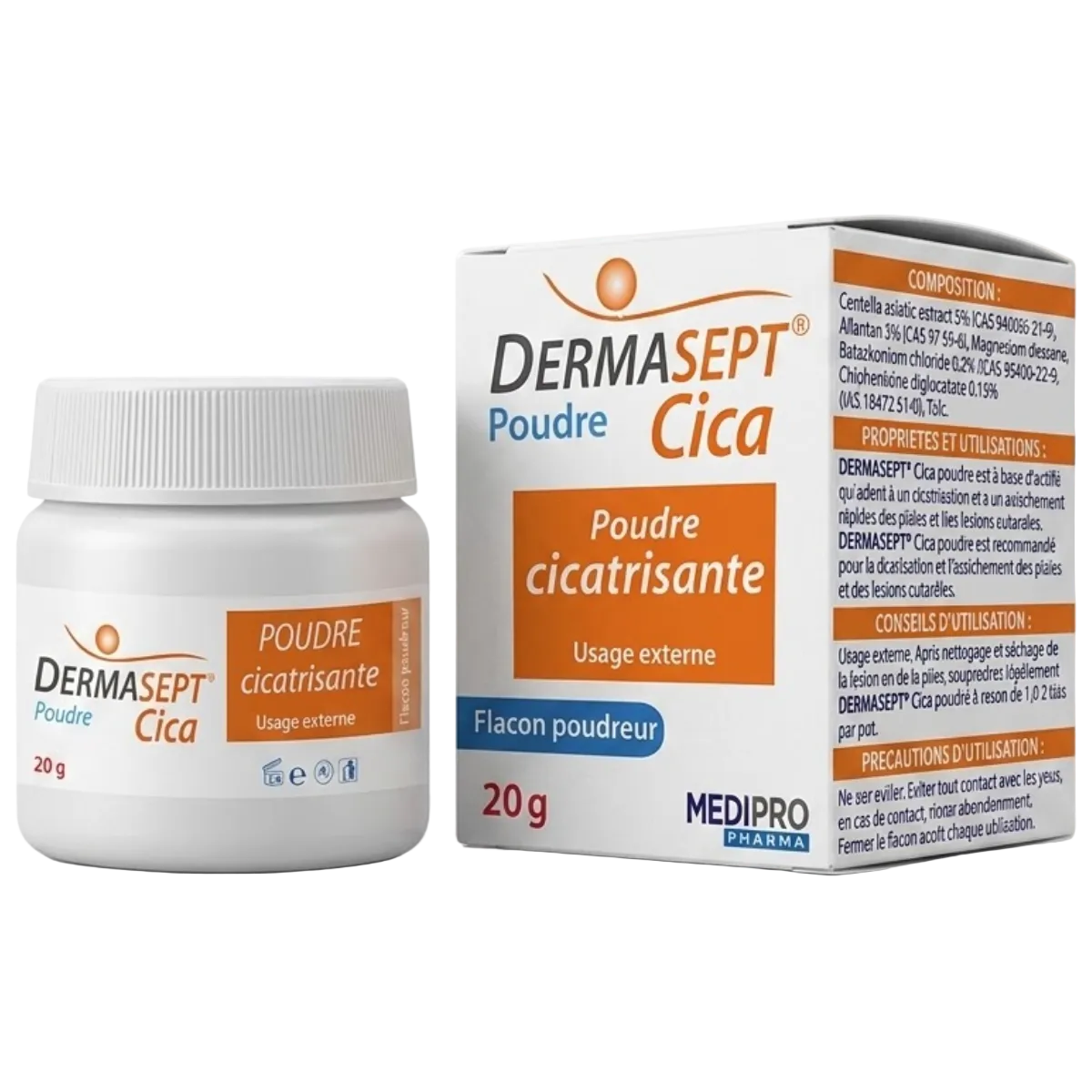Dermasept Cica Poudre Cicatrisante - 20 g