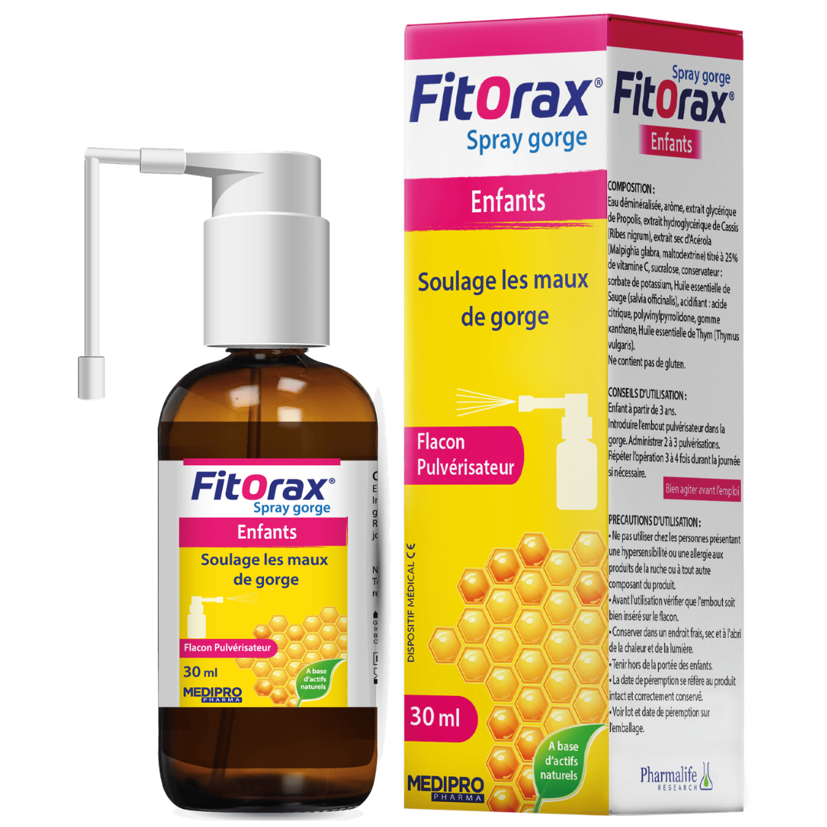 Fitorax Spray Gorge (Enfants) - 30 mL