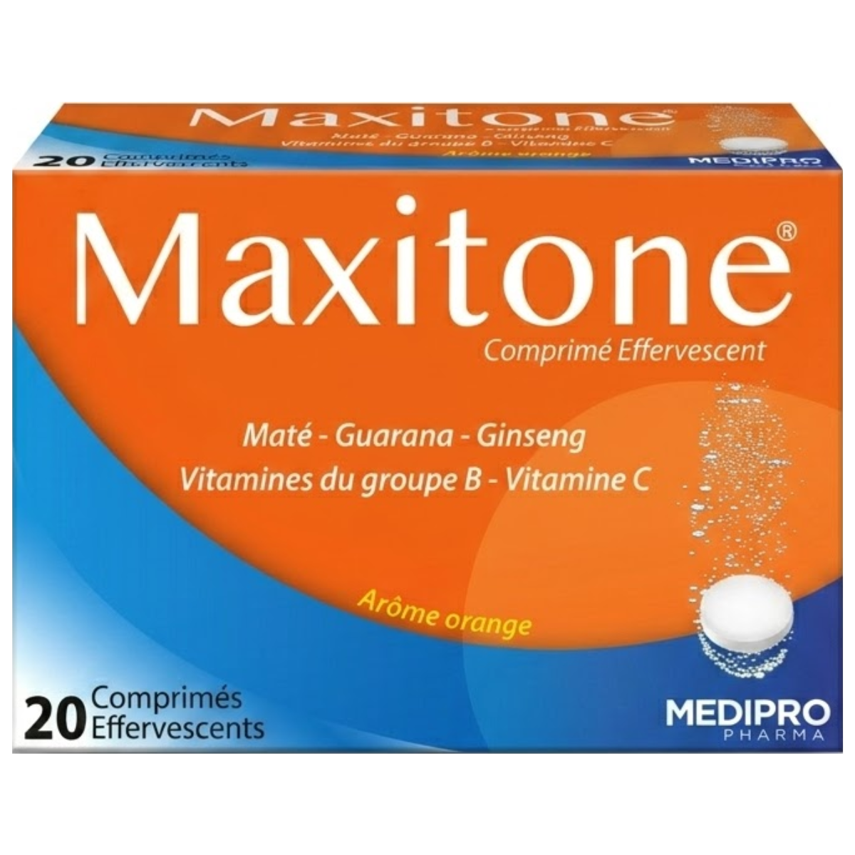 Maxitone - 20 Comprimés Effervescents