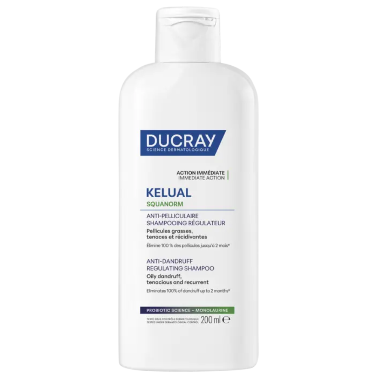 Ducray Kelual Squanorm Shampooing Régulateur Anti-Pelliculaire - 200 mL