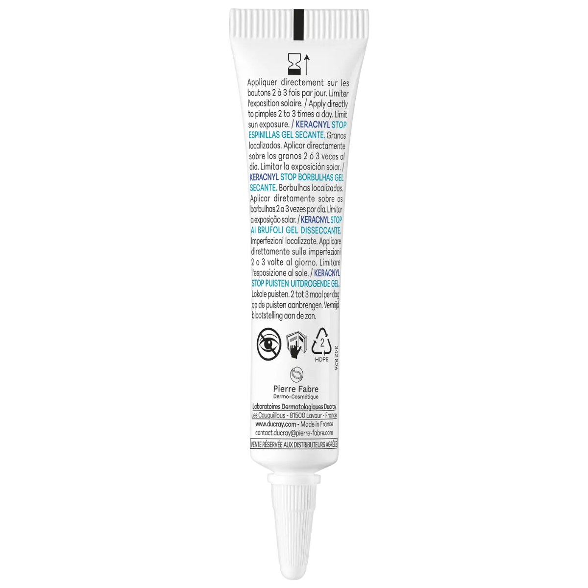 Ducray Keracnyl Stop Bouton Gel Asséchant - 10 mL
