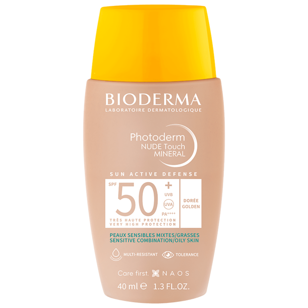 Bioderma Photoderm Nude Touch Mineral SPF 50+ Dorée - 40 mL