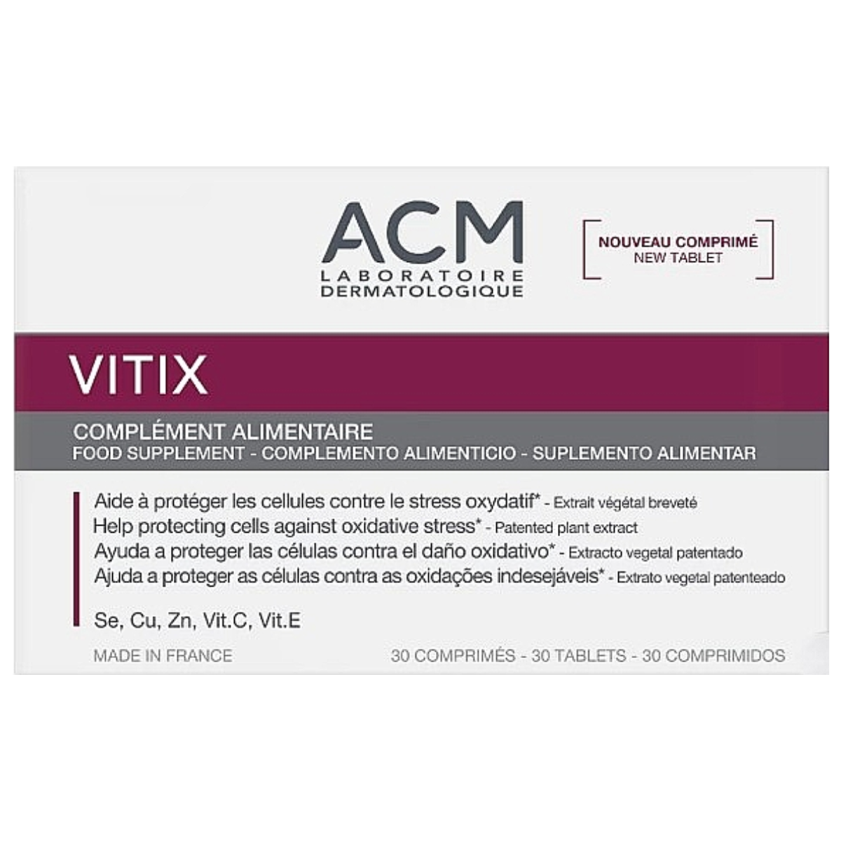 ACM Vitix Comprimés - 30 Comprimés