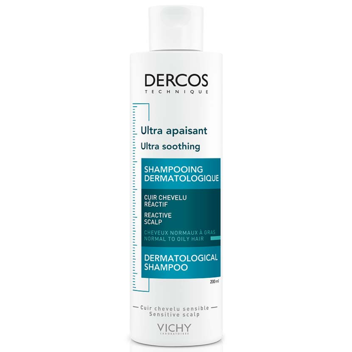 Vichy Dercos Ultra-Apaisant Shampooing - Cheveux Normaux à Gras