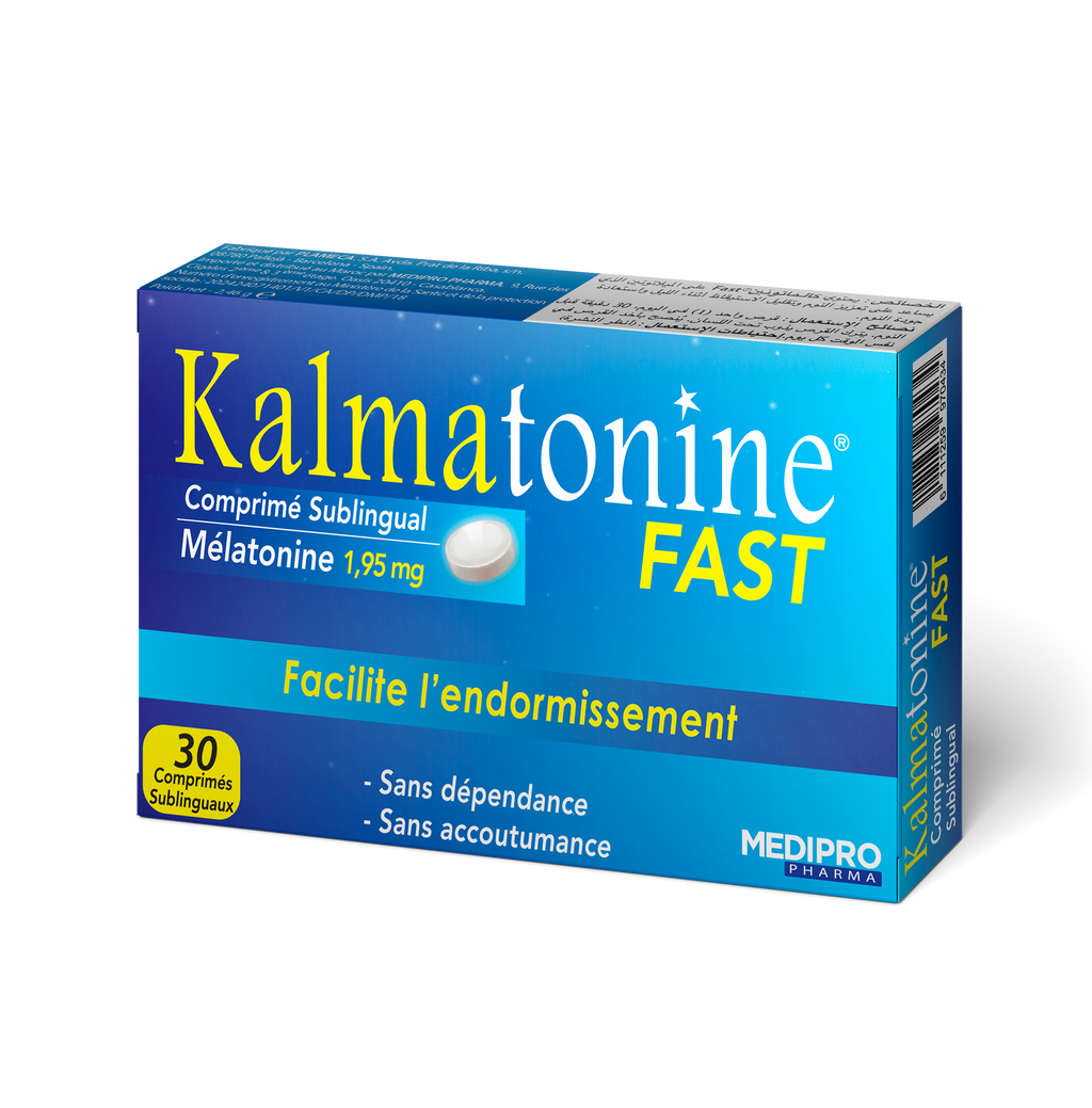 Kalmatonine Fast Mélatonine 1,95 mg - 30 Comprimés Sublinguaux