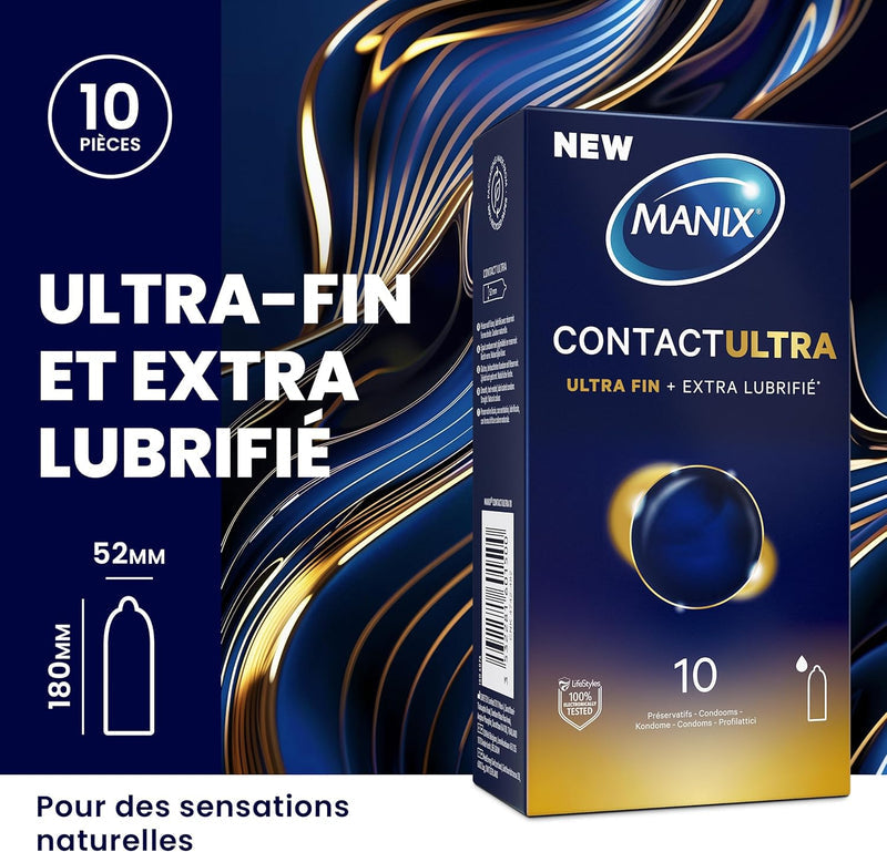 Manix Contact Ultra - 10 Préservatifs