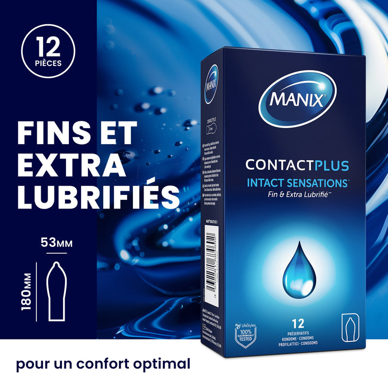 Manix Contact Plus - 10 Préservatifs