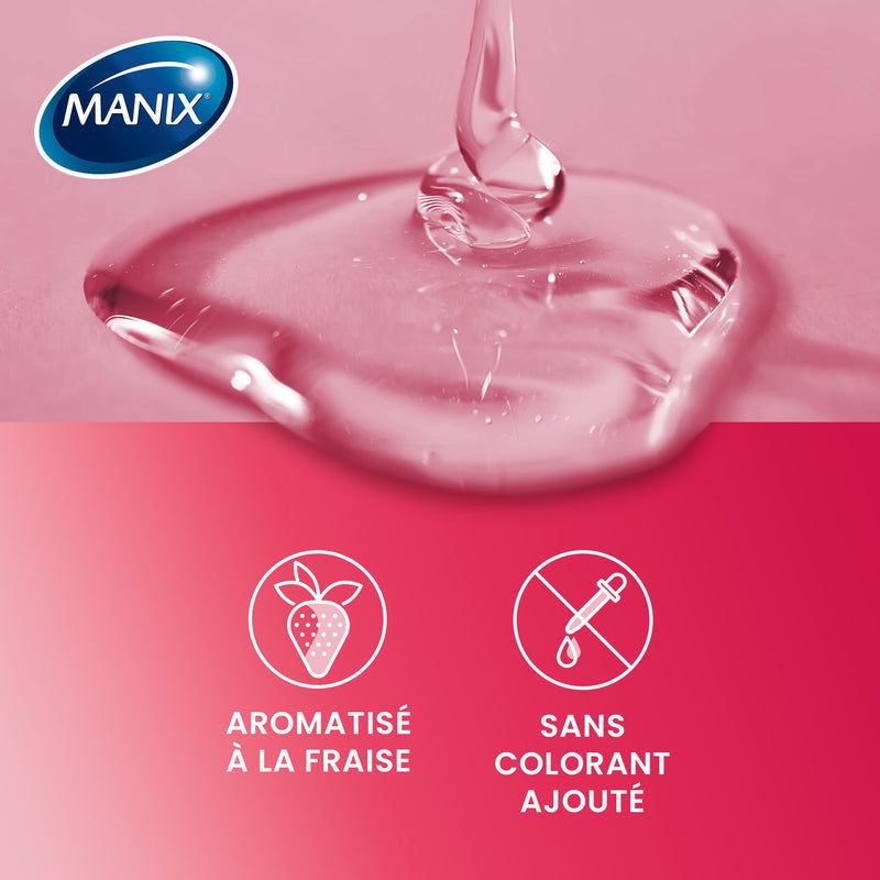 Manix Massage Gourmand Fraise - 200 mL