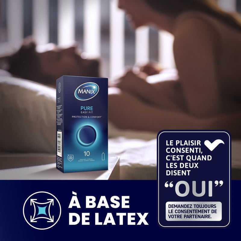 Manix Pure Easy Fit - 3 Préservatifs