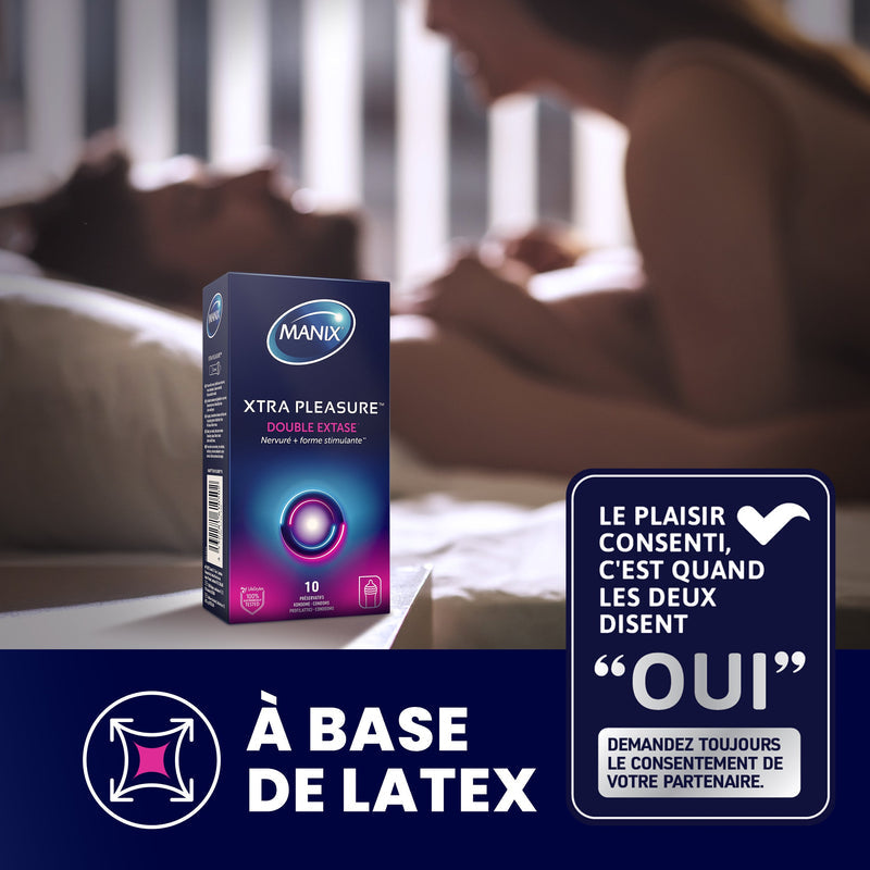 Manix Xtra Pleasure Double Extase - 10 Préservatifs