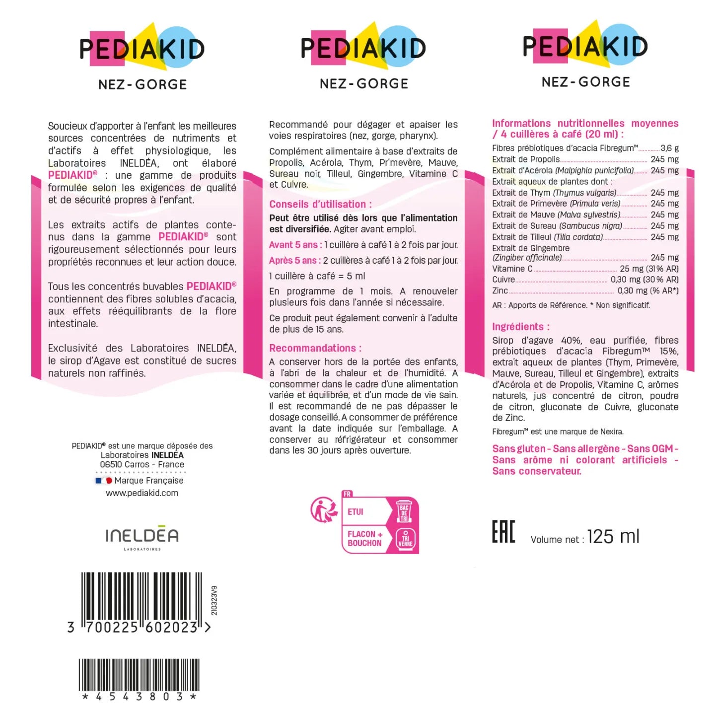 Pediakid Nez Gorge - Sirop