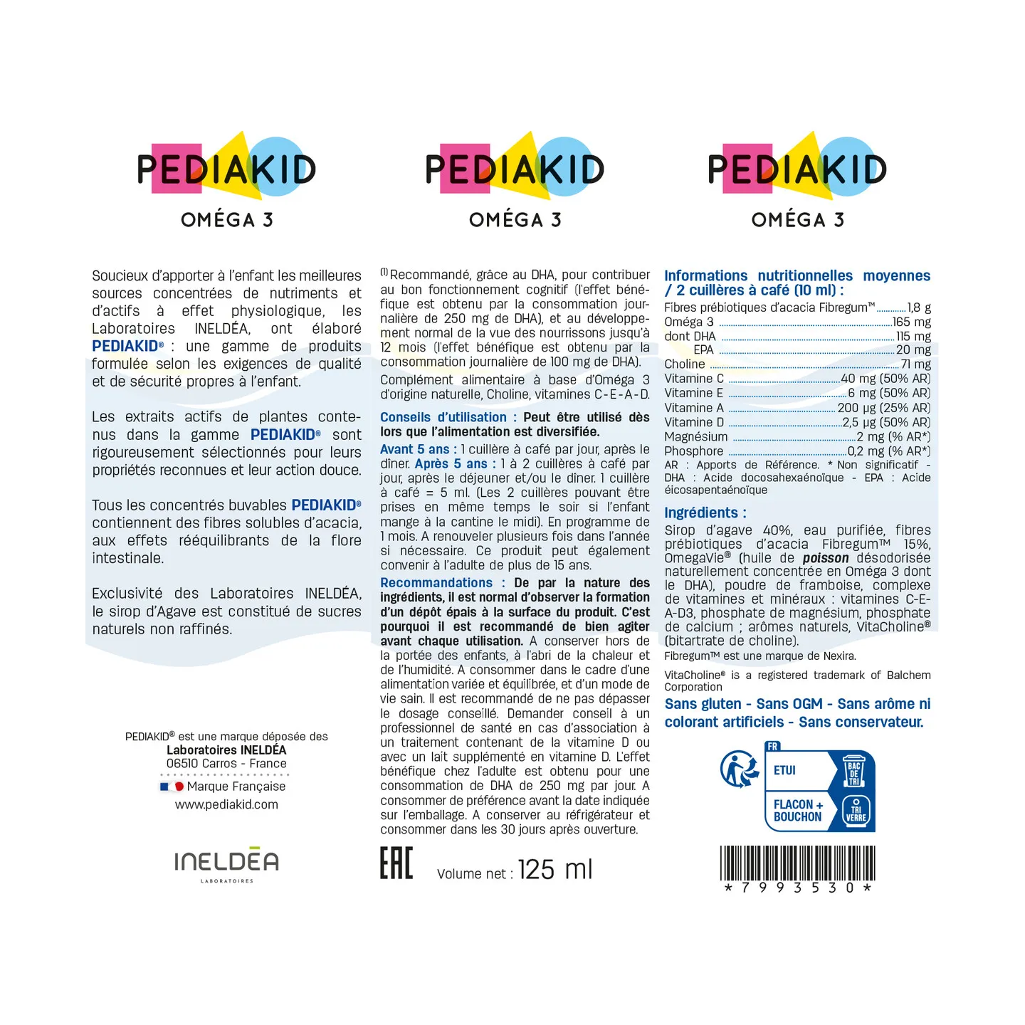 Pediakid Oméga 3 - Sirop